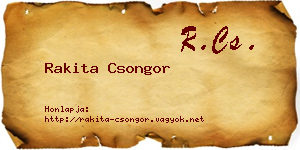 Rakita Csongor névjegykártya